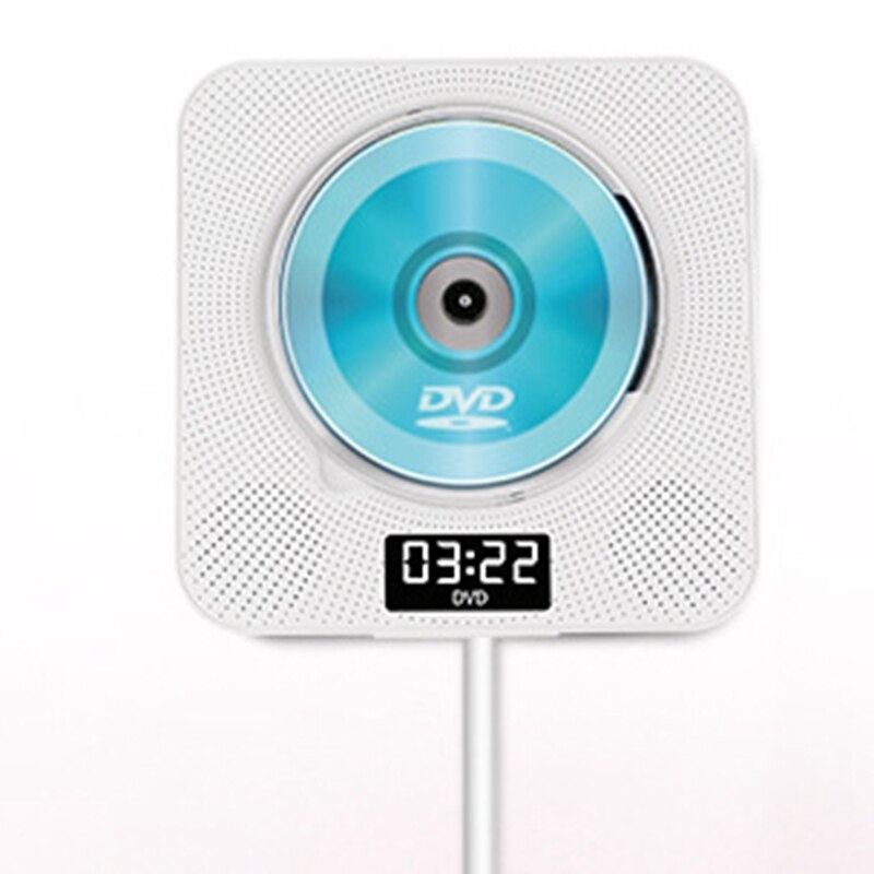 Reproductor de CD DVD, Altavoz Bluetooth, Radio FM montada en la pared con pantalla LED y altavoz HiFi integrado a distancia