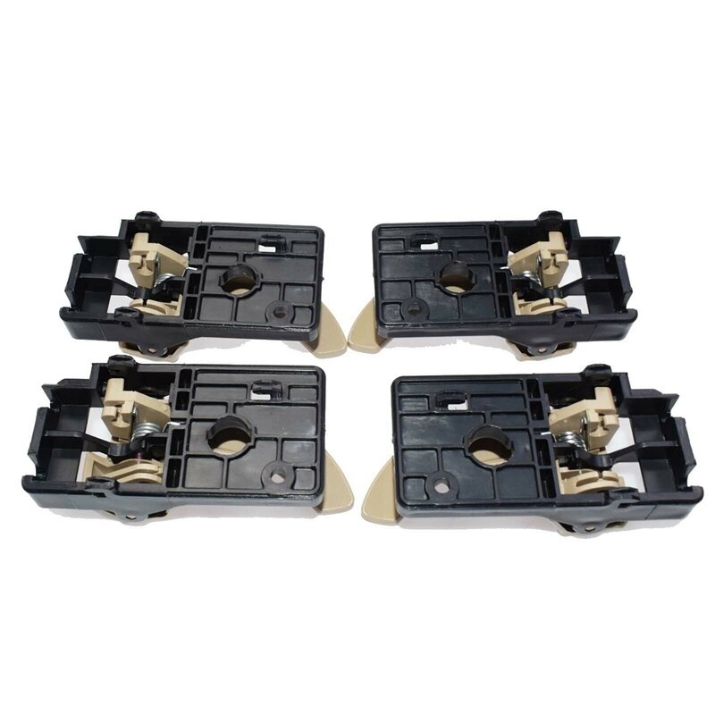 4PCS Car Interior Door Handle Left Right Inside Door Handle Replacement Set for Hyundai Tucson 2005 Beige