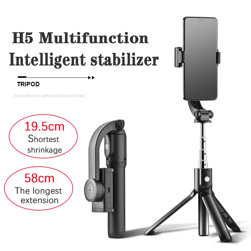 Orsda Cardano stabilizzatore Senza Fili Bluetooth Selfie Bastone Pieghevole mini Treppiede Espandibile Monopiede con Telecomando di Controllo per il Telefono