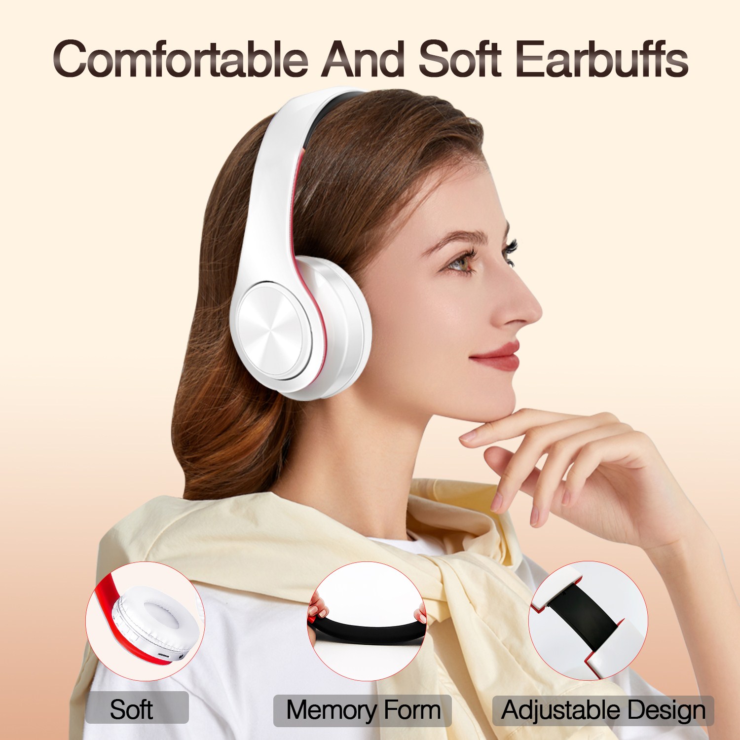 Beste koptelefoon Draadloze koptelefoon met microfoon Digitale Stereo Bluetooth Headset Kaart MP3 speler FM Radio Muziek voor alle