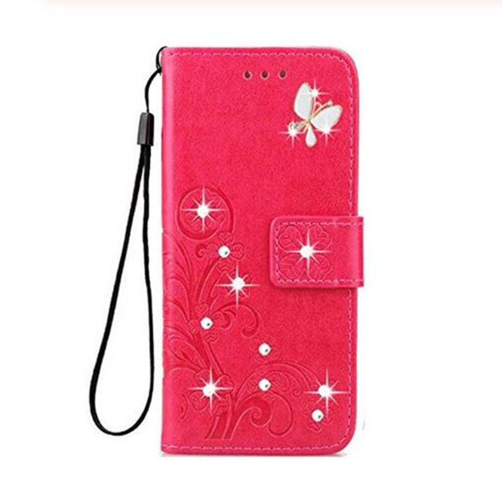 Per UMIDIGI A9 Pro Copertura di Caso di Vibrazione DELL'UNITÀ di elaborazione Del Cuoio Del Raccoglitore Capa Coque Telefon Etui Cassa del Magnete Per UMIDIGI Umi A9 pro Fonda Borsette Astuccio: Rose HZ butterfly