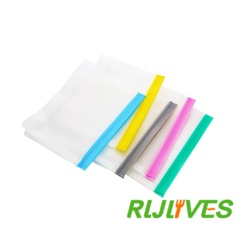 Sac de conservation des aliments en PEVA, sacs frais debout, Zip Silicone réutilisable déjeuner fruits tasse étanche réfrigérateur bol de légumes