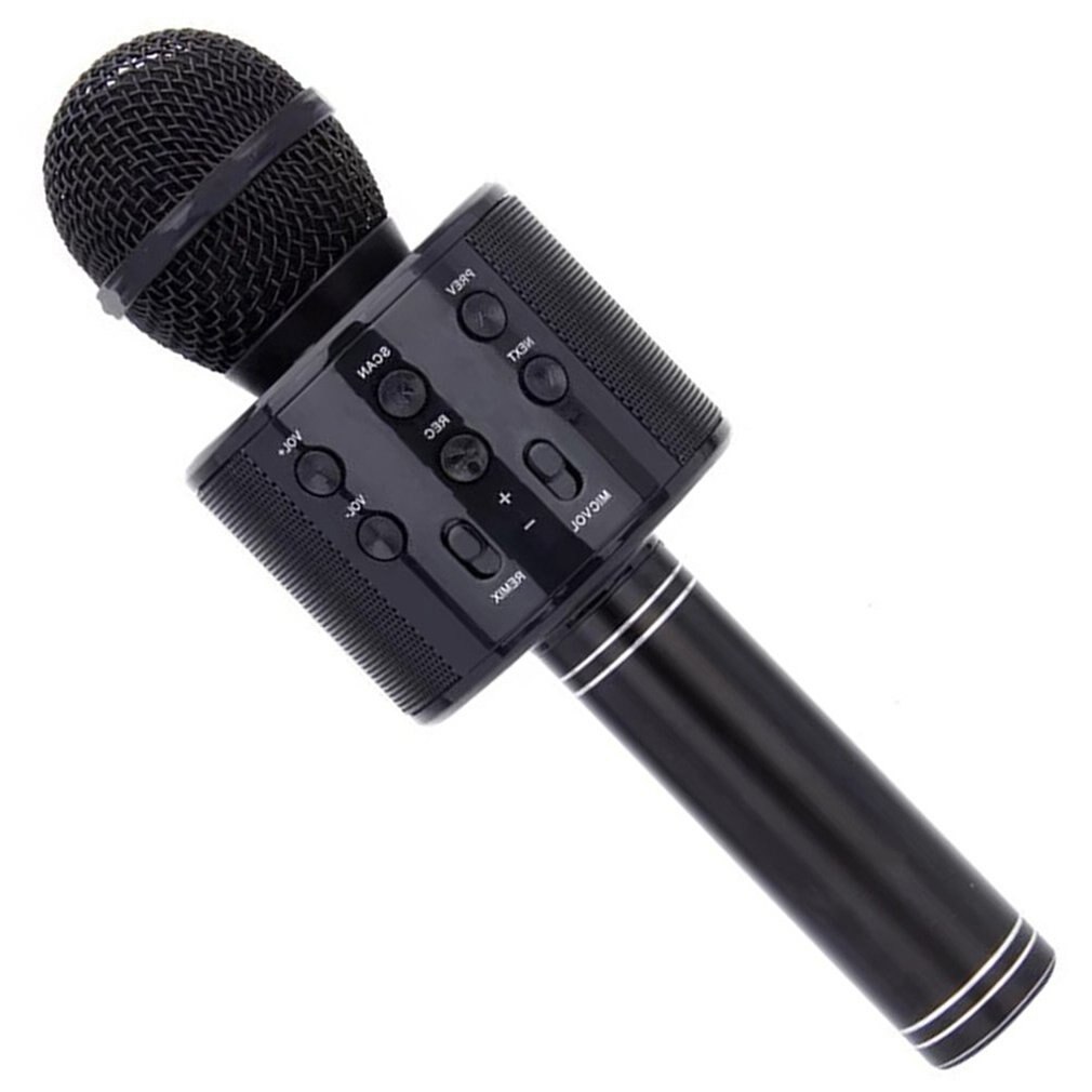 Wireless Karaoke Microphone Micro 4 in 1 portable karaoke player 12 sound effects for home KTV / Party