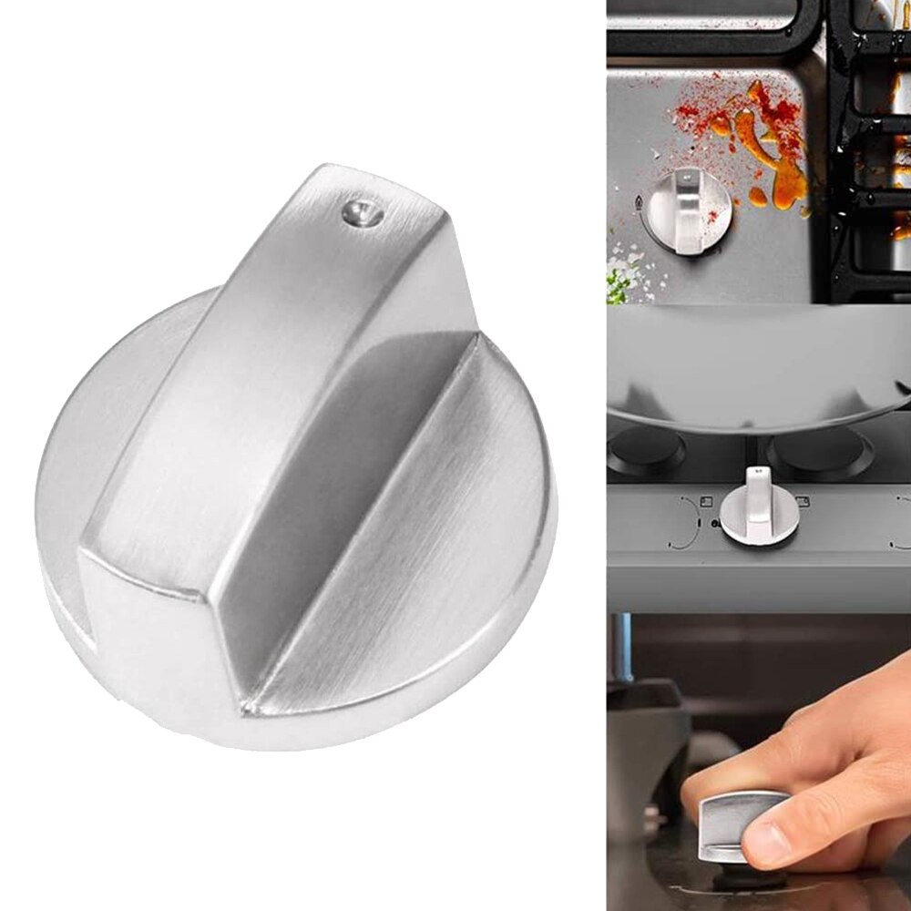 6Pcs Fornuis Knoppen, 6Mm Gasfornuis Knoppen Kachel Vervanging Metal Knoppen Accessoires Voor Keuken Gas Oven Knoppen