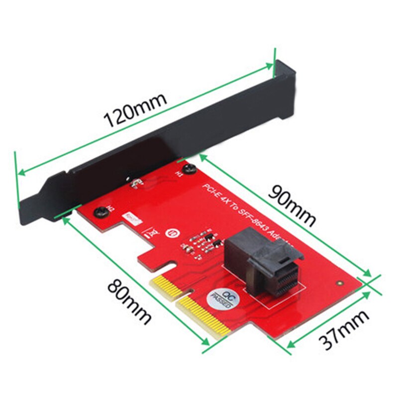 Scheda adattatore PCI-E 4X a SFF-8643 scheda adattatore U.2 Pcie Nvme a PCI-E SSD Hard Disk