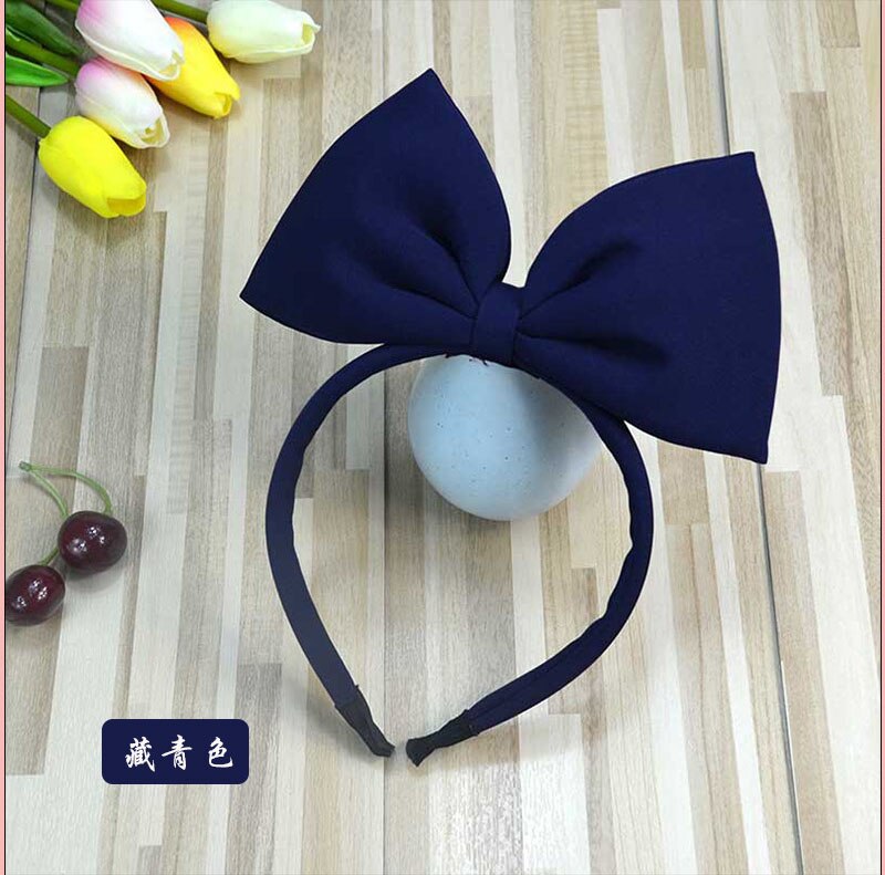 Mignon rouge grand nœud cheveux coton bandeau lolita bandeau cheveux grand nœud papillon bandeaux fille tête cerceau filles cheveux accessoires: Headband 4