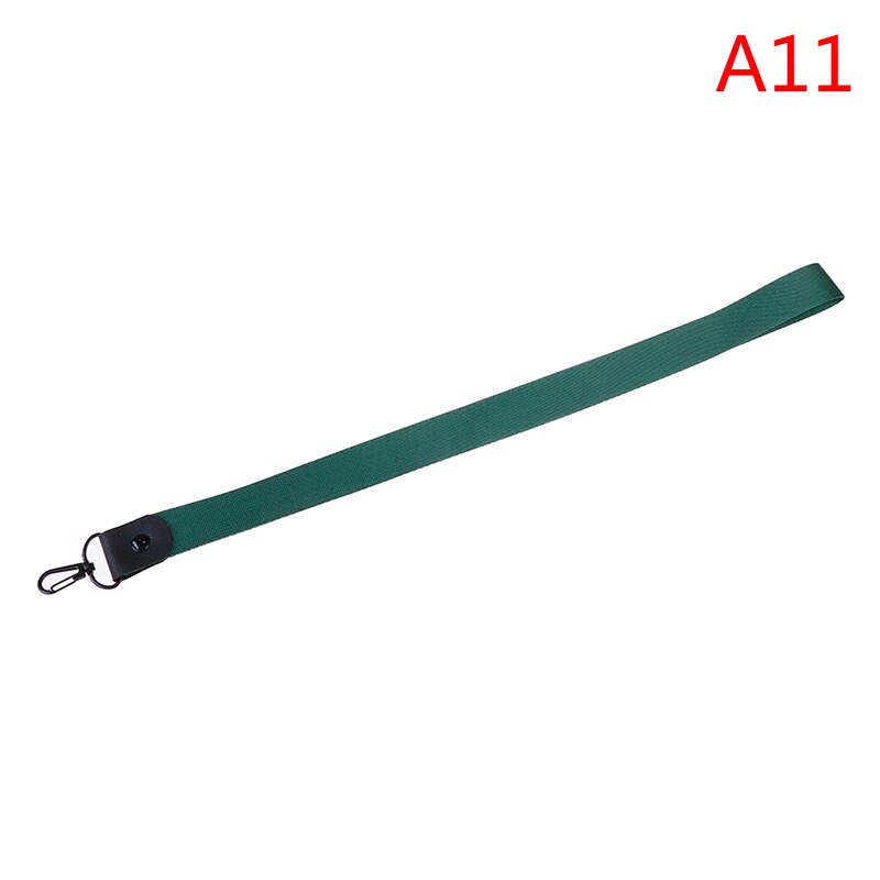 1 Pcs Einfarbig keychain Tag Lanyard Ausweis Pass Neck Strap Handy Straps Abzeichen Halter DIY Hängen Seil: A11