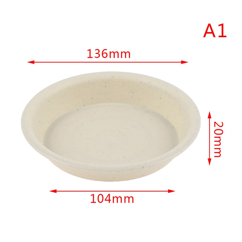 1Pc Garden Pot Case Round Shape Plastic Solid Color Garden Pot Saucer Plant Pot Drip Tray Planter Pallet Flower Pot Tray: A1