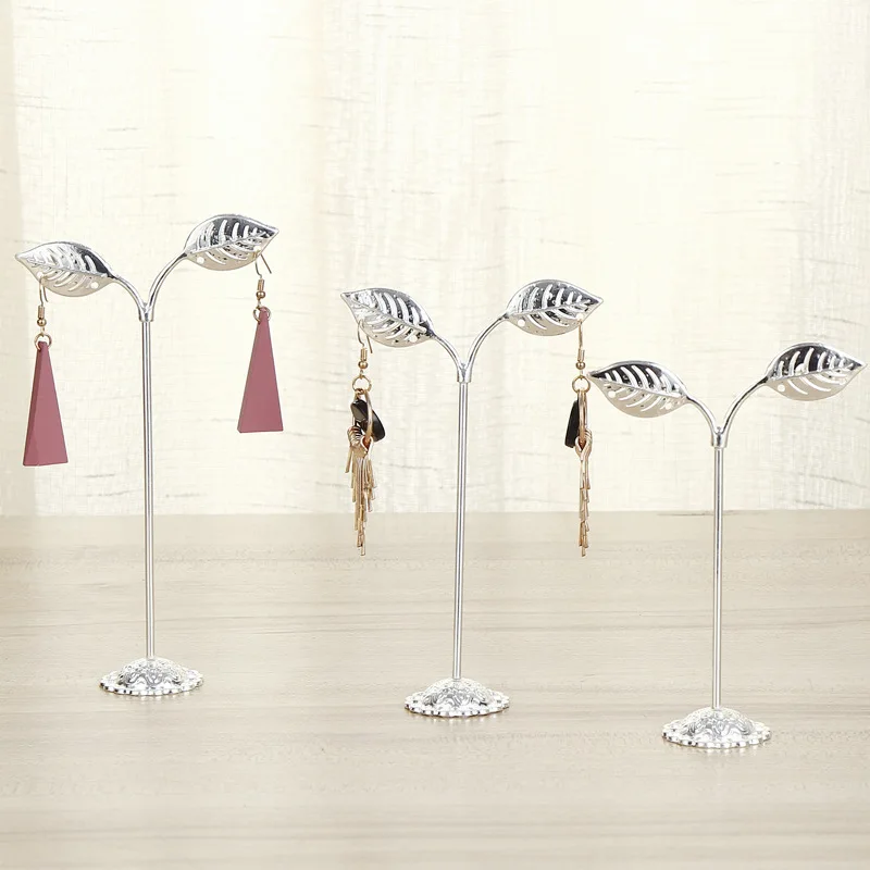 3pcs/set Jewelry Earring Display Ear Stud Hanger Holder Stand Storage Show Rack Earring Holder Jewelry Display: Red