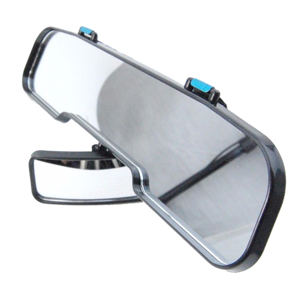 Espejos DE SEGURIDAD DE ÁNGULO AMPLIO giratorios 2 en 1 para coche, espejo retrovisor doble, accesorios interiores para niños pequeños