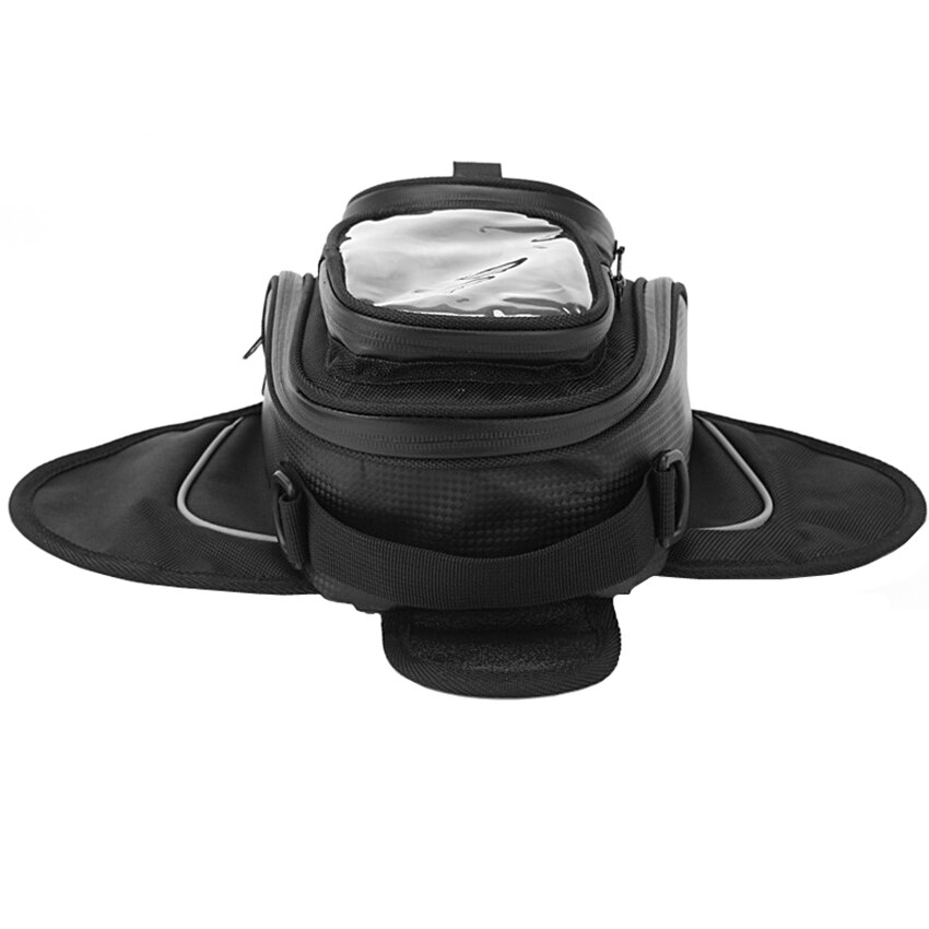 Waterproof Motor Tank Bag Black Oil Fuel Tank Bag Magnetic Motorbike Saddle Bag Single Shoulder Bag Motorcycle Backpack