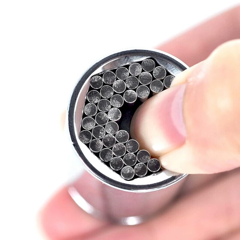 Douille universelle, 1/4 "-3/8" (7mm-19mm), adaptateur de perceuse électrique, adaptateur de disque, douilles multifonctions, manchon universel