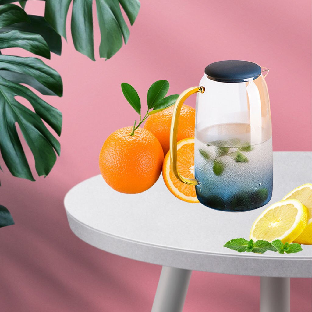 Borosilicate Glass Beverage Water Pitcher Glass 250ml Drinking Cup Tumblers Cold and Water Carafe Heat-Resistant: 4