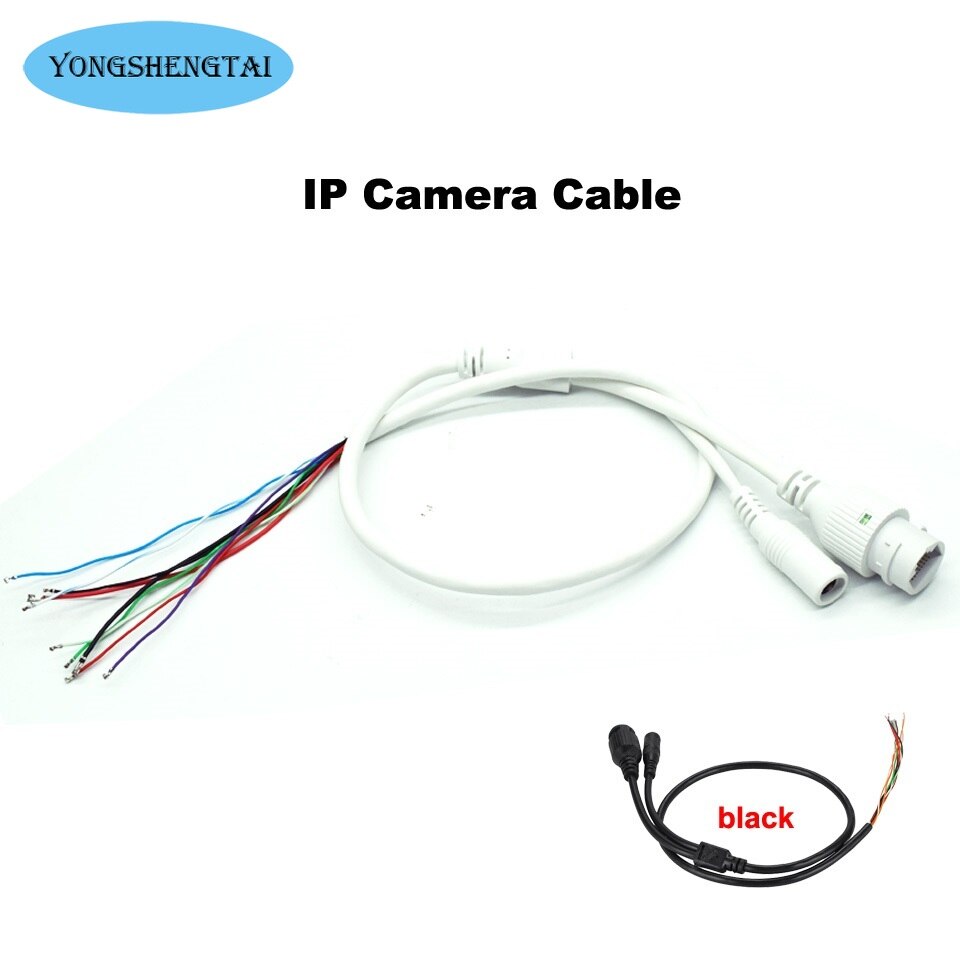 IP camera cable for IP network camera cable replace cable RJ45 camera Cable DC12V for CCTV ip camera replace use