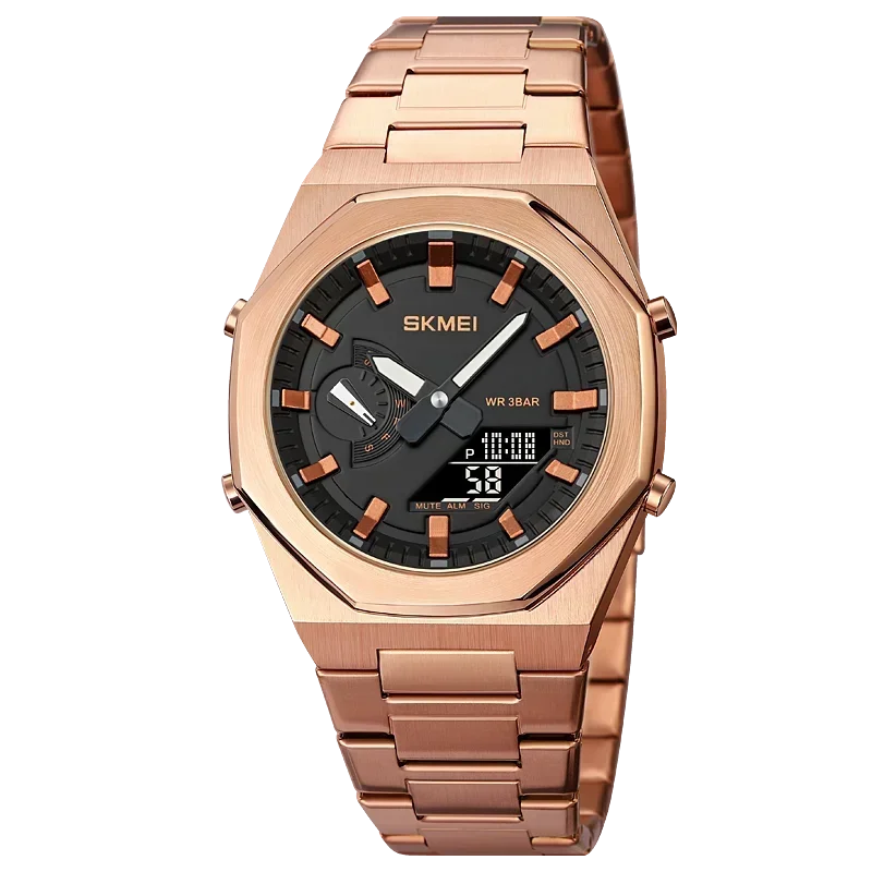 Skmei 1816 klokker uformell forretningsklokke kvartsklokke lys dato vanntett armbåndsur relogio maskulin herre sport: Elfenben
