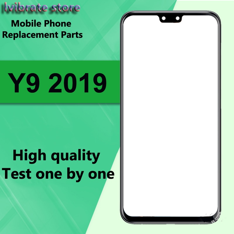 For Huawei Y9 6.5&quot; Front Outer Glass Lens Touch Panel Screen For Huawei Y9 Y 9 Replacement LCD Touch Glass Digitizer