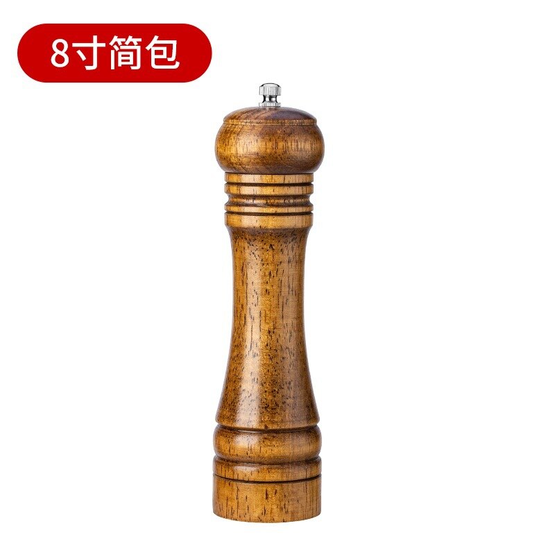 5 &quot;8&quot; 10 &quot;manuelle Pfeffermühle Holz Salz und Pfeffer Mühle Multi-zweck Menage Küche Werkzeug mit Würze Spender: 8 Zoll einfach Tasche