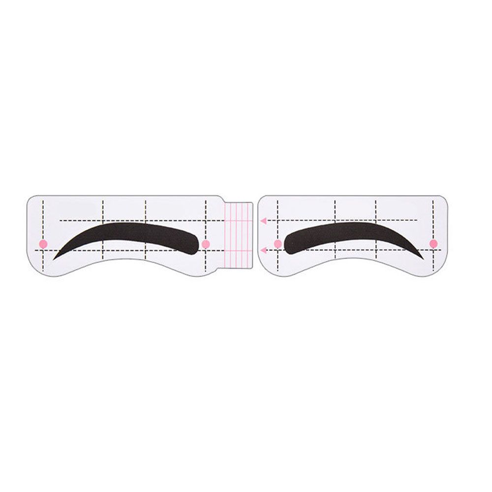 10 Vellen Wenkbrauw-Vormige Lui Tekening Wenkbrauw Kaart Quick Wenkbrauw Sticker Een-Lijn Wenkbrauw Make-Up Extra Tool Set verstelbare: 09