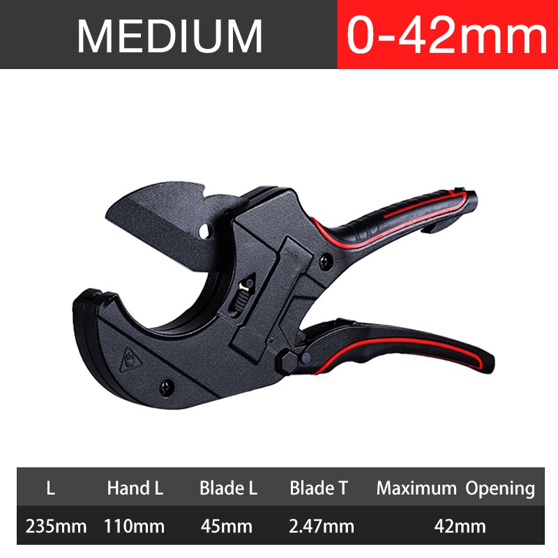 SK5 Material Ratchet Blade Workshop Manual Tool Accessories Pipe Cutter 32-75MM Tube Scissors PVC/PE/VE Hose Splitting Knife Kit: YH007302