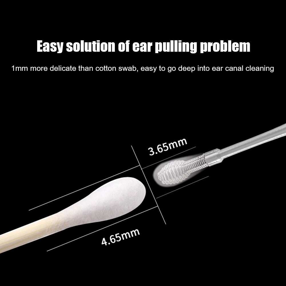 6PCS Ear Cleaner Wax Removal Tool Earpick Sticks Earwax Remover Curette Ear Pick Cleaning Ear Cleanser Spoon Health Care Earpick