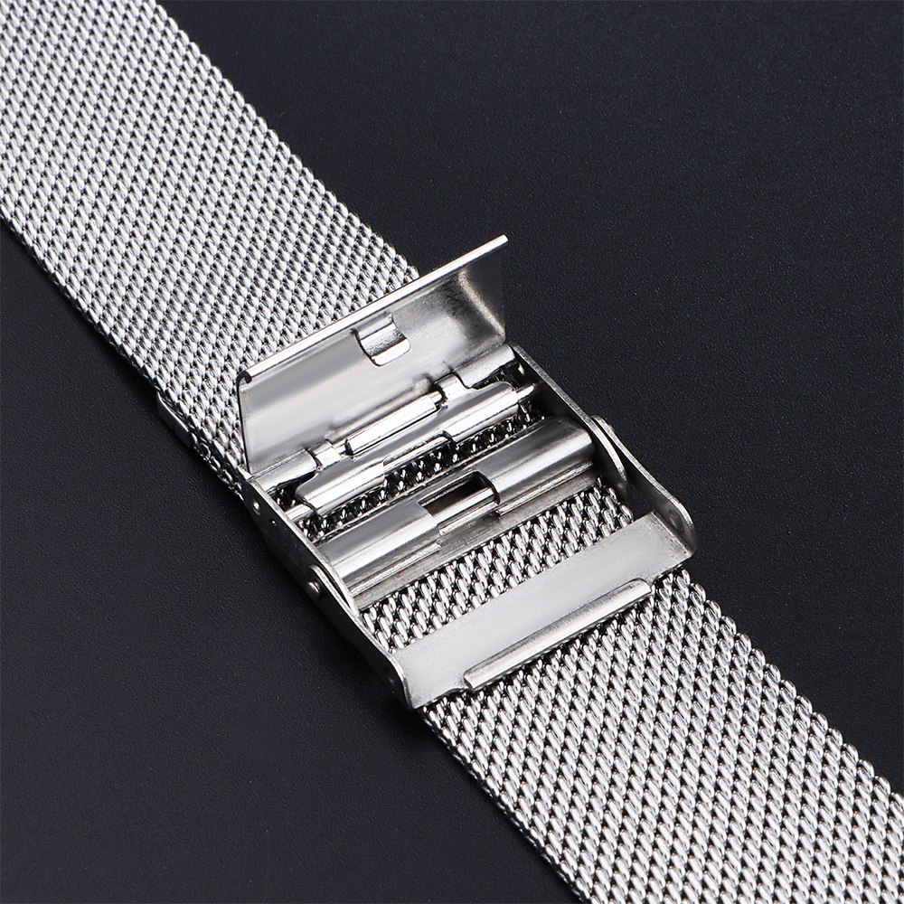 14 mm riem mesh horlogeband dames heren armband roestvrij staal geweven gaas vervanging metalen accessoires 10-24 mm gereedschap