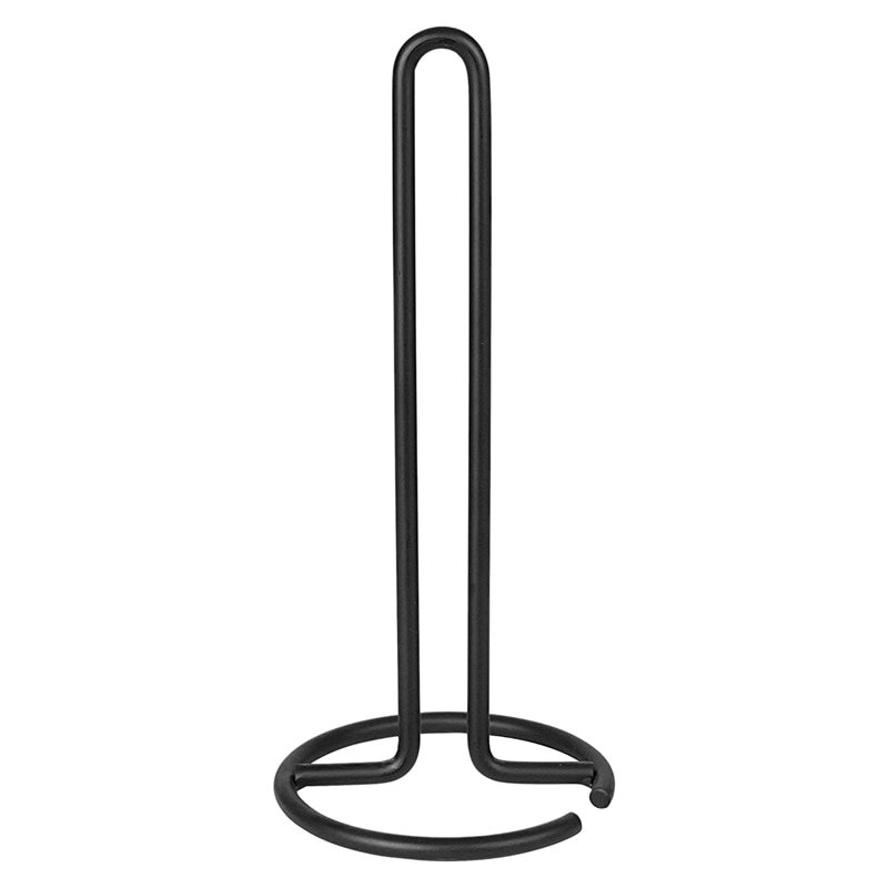Wrought Iron Tissue Holder Suitable for Dining Table Kitchen Toilet Roll Holder Vertical Tissue Storage Rack Black: Default Title
