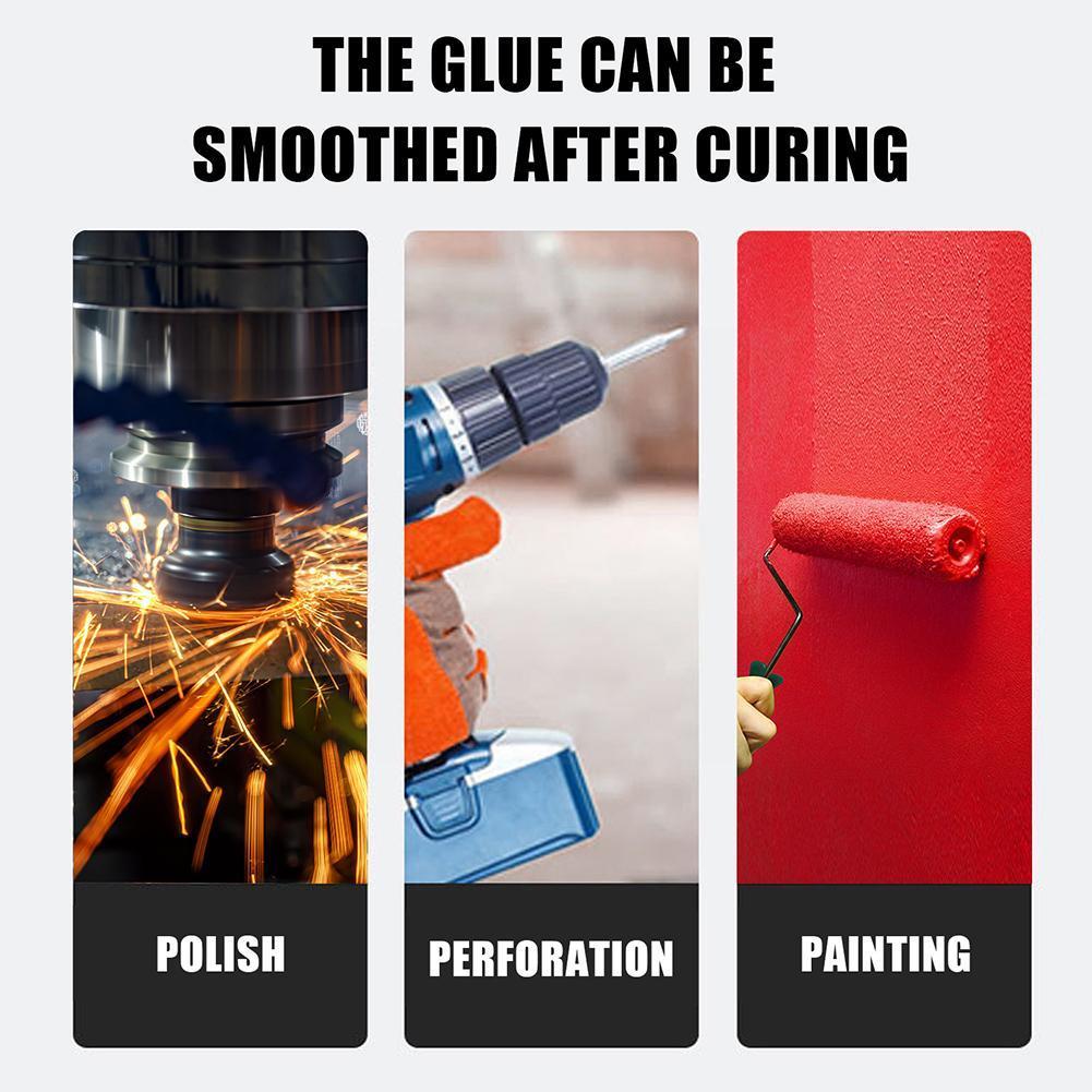 Industrial Ab Glue Metal Repair Adhesive Paste Metal Quick-drying Resistant Repair Glue Heat Welding Cold Glue Sealant Repa R5i8