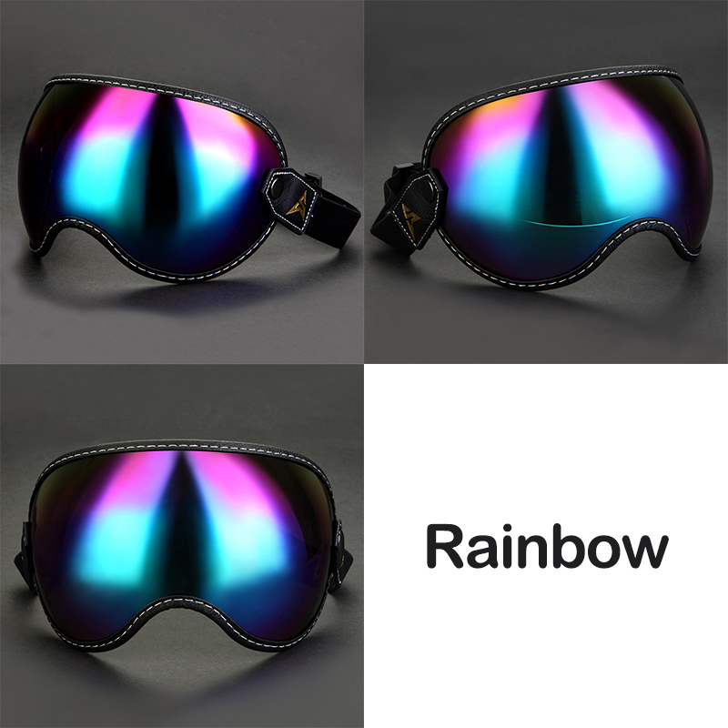 Universele motorhelm Bubble Shield vizierlens zonnebril brilaccessoires passen op alle vintage retro open halve helmen: GRIJS
