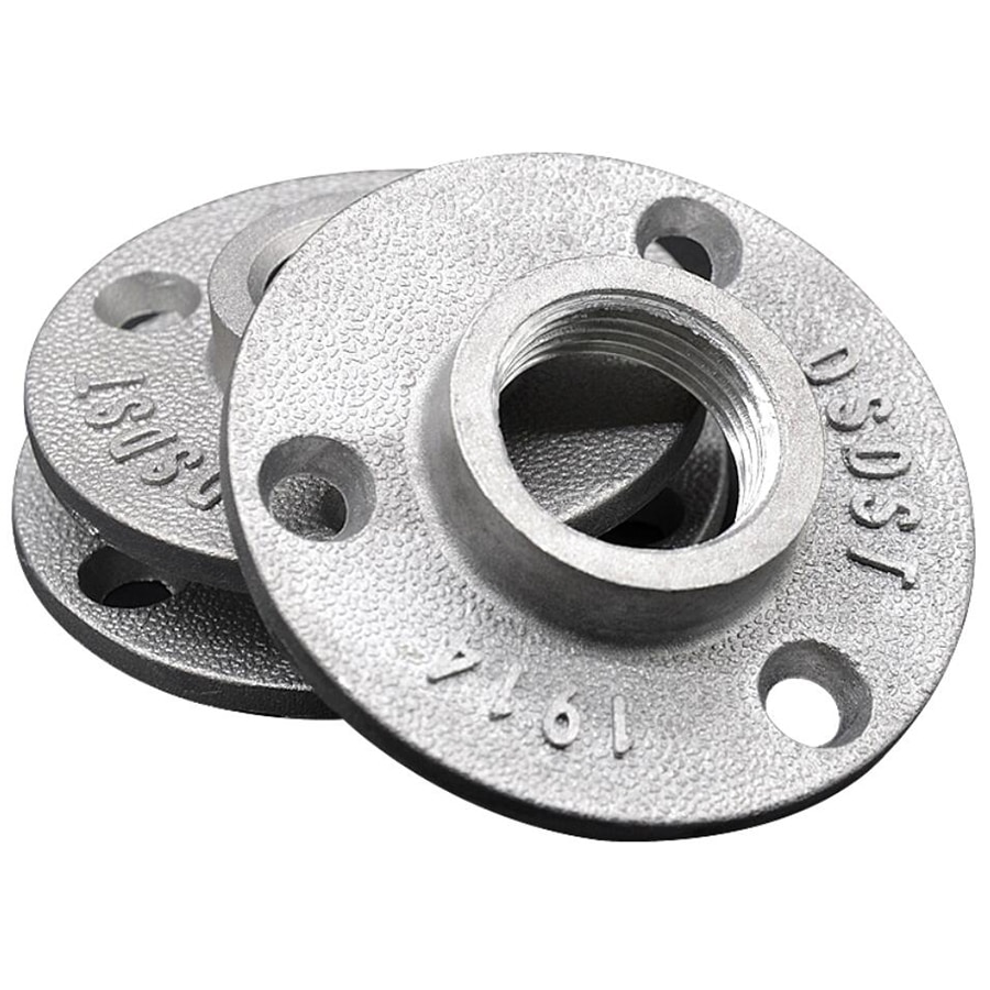 Aluminum alloy flange, flange piece reinforcement 4 points 6 points 1 inch handicraft base hardware accessories tools