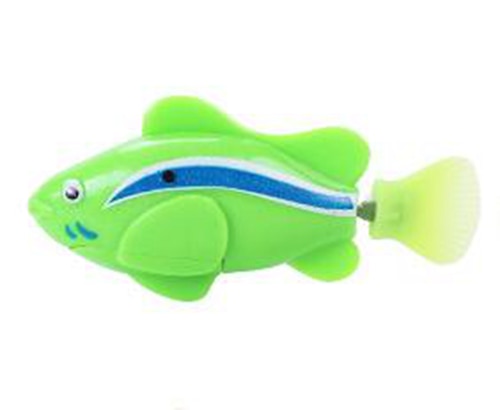 MPK Vibrierende Katze Spielzeug Batterie-angetrieben Fisch, Katze Spielen Spielzeug Katze Fisch Clown Angelfish Viele Farben Erhältlich: Clownfish Grün