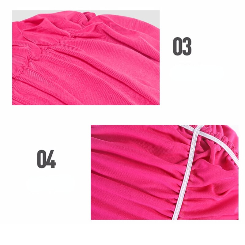 Vrouwen Mannen Badmuts Meisje Lang Haar Badmutsen Waterdicht Zachte Comfortabele Stretch Zwemmen Zwembad Seaside Water Sport Effen Kleur