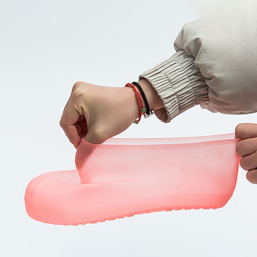 Anti-Slip Thickened Boot & Shoe Covers Reusable Waterproof Shoe Covers Outdoor Walking Protective PVC Shoe Cover Men/Women/Kids