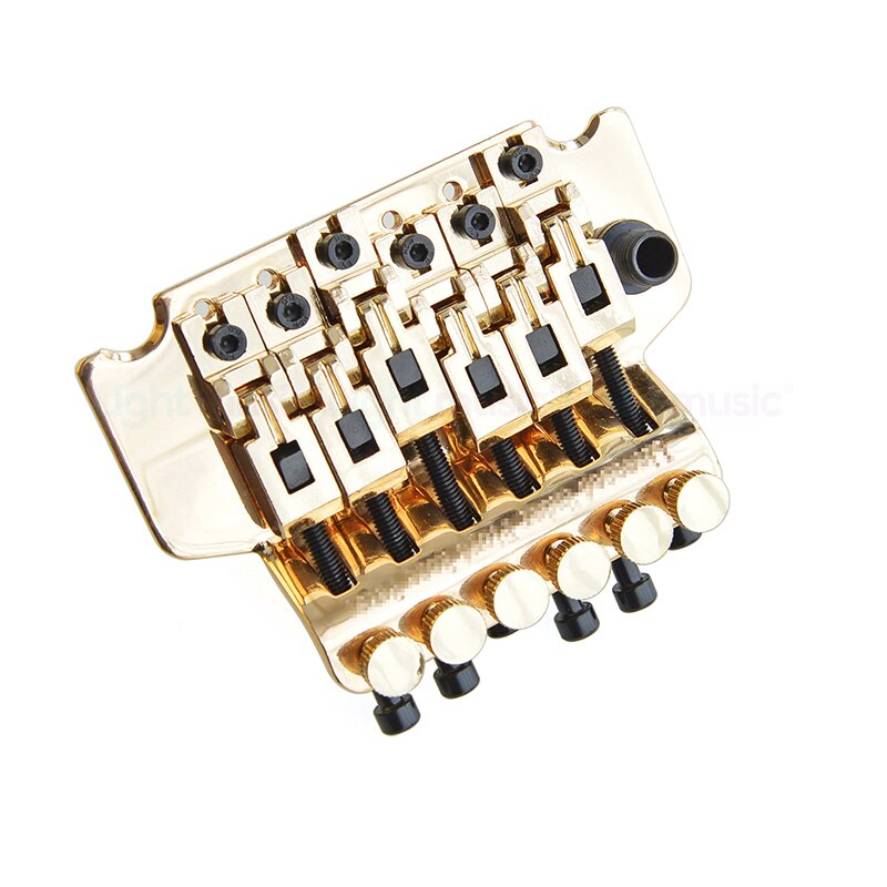 Elektrische Gitaar Tremolo Brug Systeem 6 String Dubbele Roll Staartstuk Zadel Voor Elektrische Gitaar Vervanging Zinklegering Materiaal: Gold