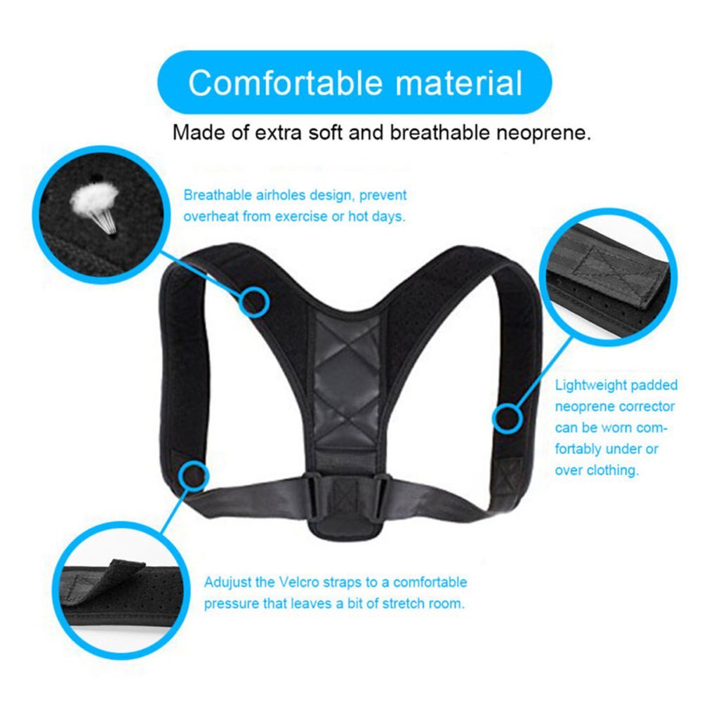 Houding Corrector Terug Riem Schouder Bandage Terug Corset Orthopedische Wervelkolom Houding Corrector Rugpijn Relief