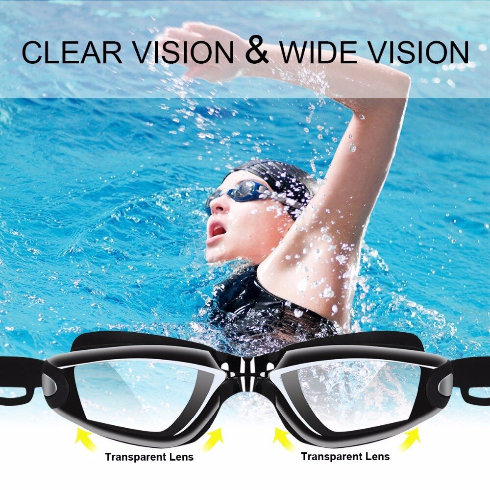 Anti Fog Waterdicht Zwembril Uv Galvaniseren Очки Для Плавания Verstelbare Zwembril Brillen Mannen