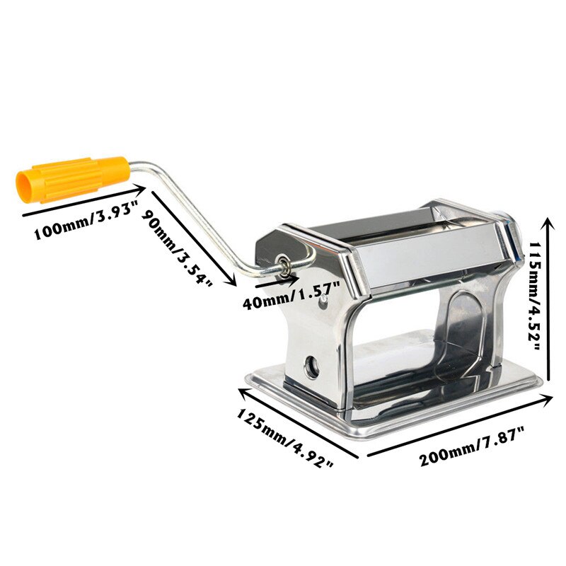 Draagbare Rvs Craft Polymer Clay Rolling Machine Druk Roller Hand Aangezwengeld Handgemaakte Druk Pasta Gereedschappen Non-Elektrische
