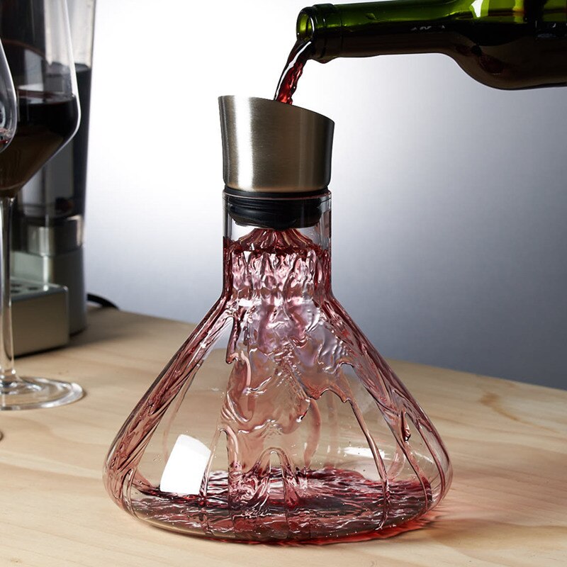 Wijn Decanter Crystal Handgeblazen Rode Wijnen Quick Sober Oxidatie Decanter Met Rvs Filter