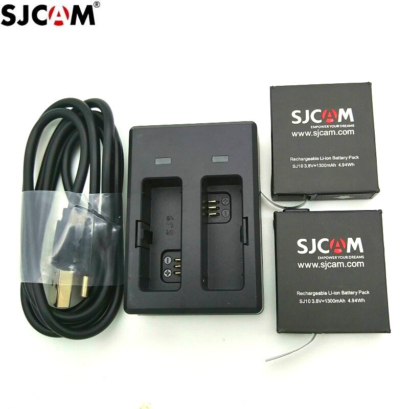 SJCAM SJ9 Accessories storage Bag Original Batteries Rechargable Battery Dual Charger For SJ9 Strike/ SJ10 Pro Action Camera Bag