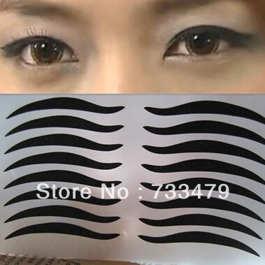 Zwarte eyeliner cat-eye wol dubbele ooglid cat-eye mooie ogen stickers 40 pairs