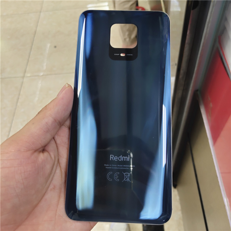Nuovo vetro posteriore per Xiaomi Redmi Note 9 Pro 9S (64MP) coperchio batteria custodia posteriore pannello porta