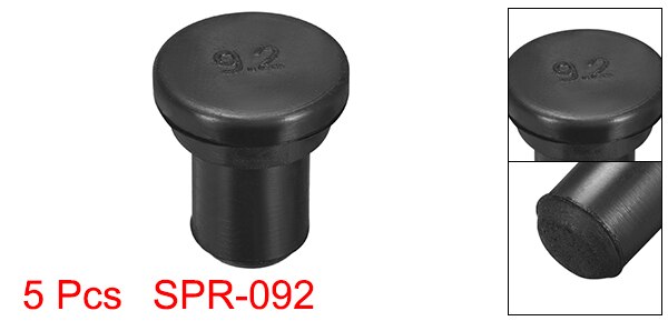 Uxcell 5Pcs 5.5Mm 7Mm 8Mm 9.2Mm 10.5Mm 12Mm 14Mm 15.8Mm 17.8mm Dia Seal Gat Insert Rubber Stopper Voor Wartel