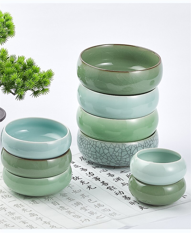 Schrijven Penselenbakje Pot Keramische Wassen Kopje Thee Wassen Kom Schilderen Borstel Wassen Kommen 1Pc