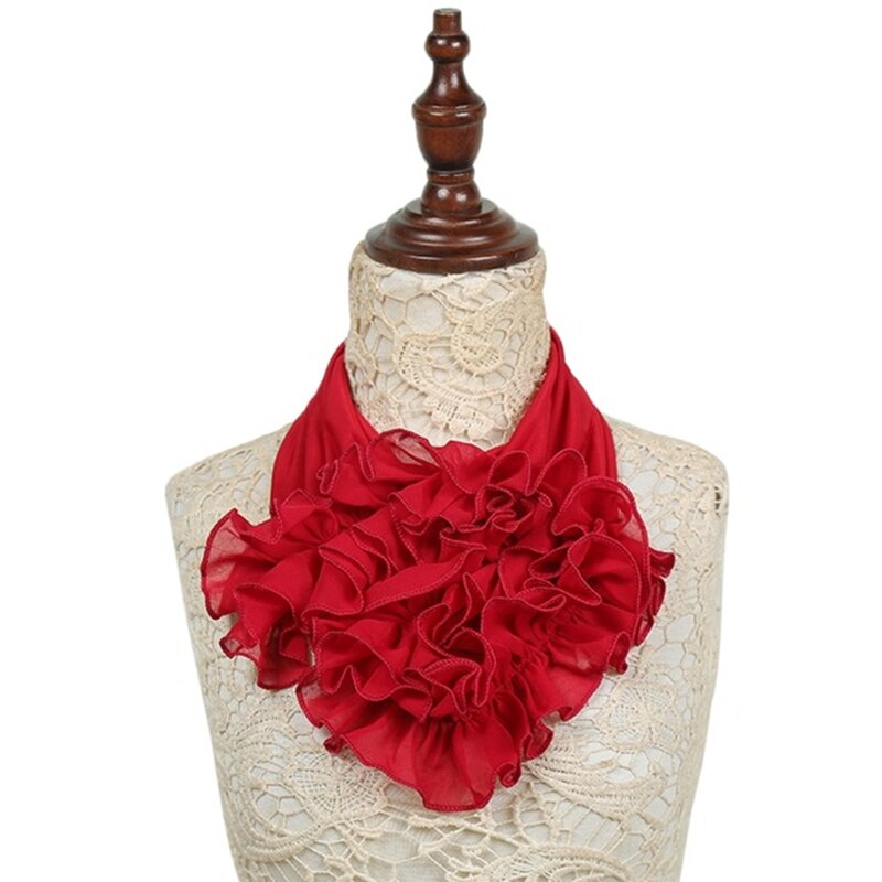Winter Frauen Schal Blumen- Kragen Schal Luxus Blume Gedruckt Halstuch Ring Nacken Schals