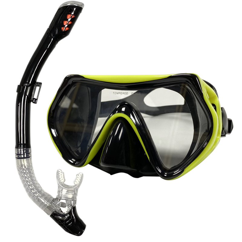 Professionele Duikmasker Snorkelpak Volwassen Siliconen Rok Bril Duikmasker: Bordeaux