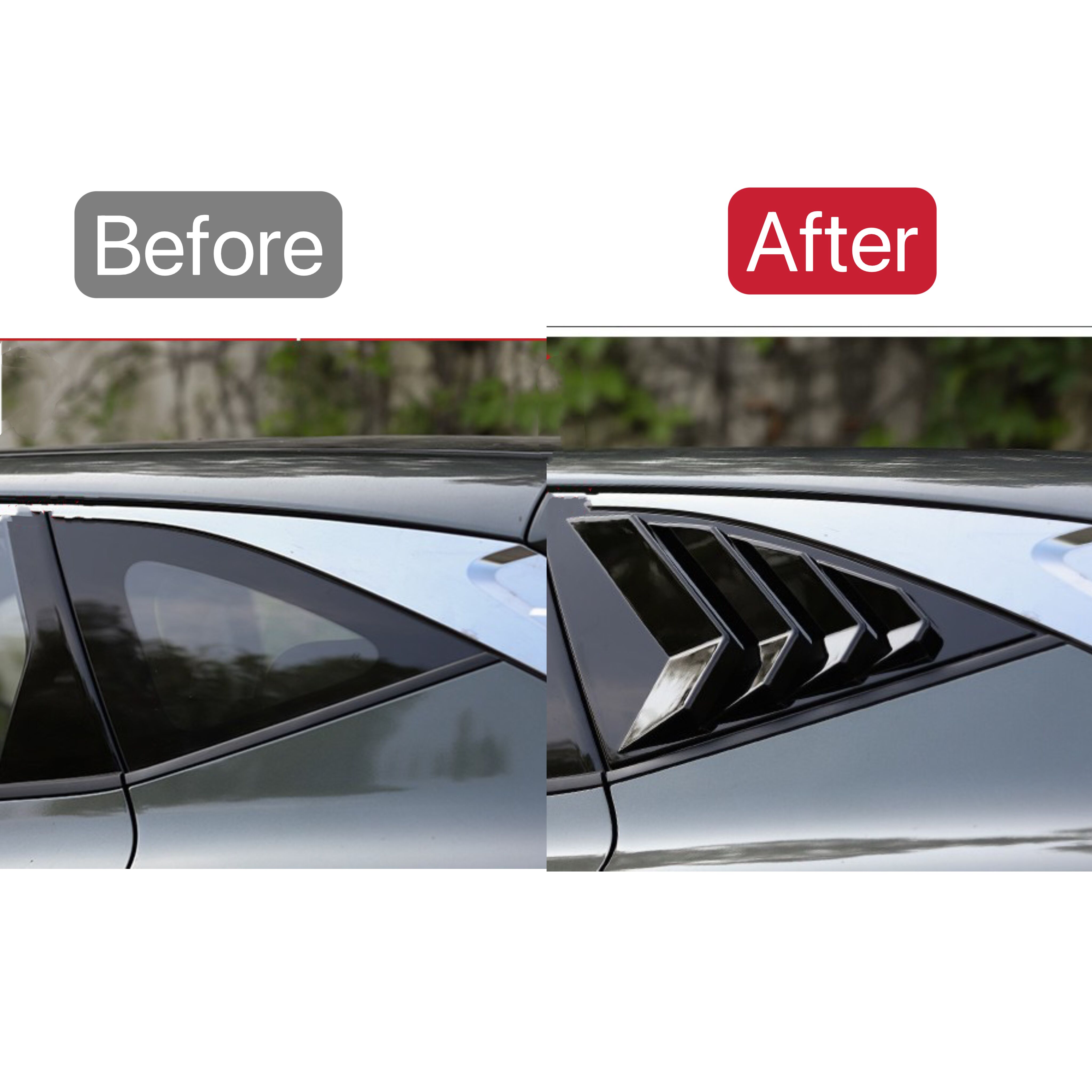 For Hyundai Tucson NX4 - Rear Window Vent Shutter Louver Cover Trim Car Exterior Not fit for European！