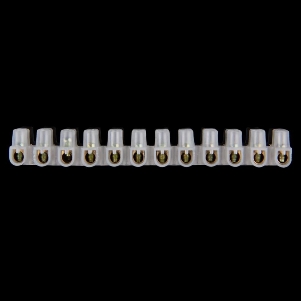 10pcs Screw Terminal Barrier Connector Electrical Wire Connection 12 Position Barrier Terminal Strip Block 5A