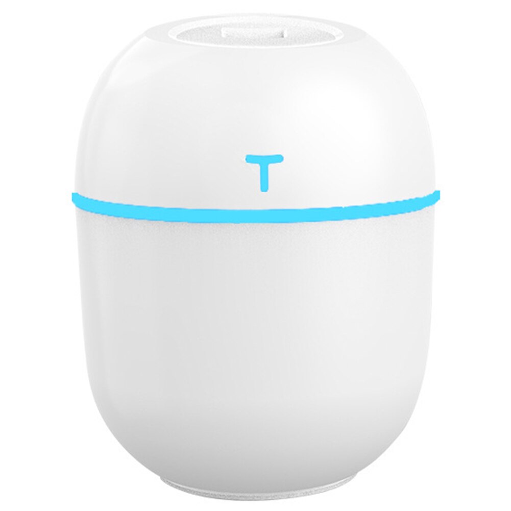 Ultrasone luchtbevochtiger, 220ml essentiële olie diffuser voor thuis, auto, usb-nevelaar, mistmaker met led-nachtlampje: Wit