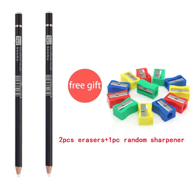 Rubber Pen Eraser High Precision Pen Shape Erasers for Painting Drawing Manga Highlight School Art Supply Korean Stationery: PURPLE