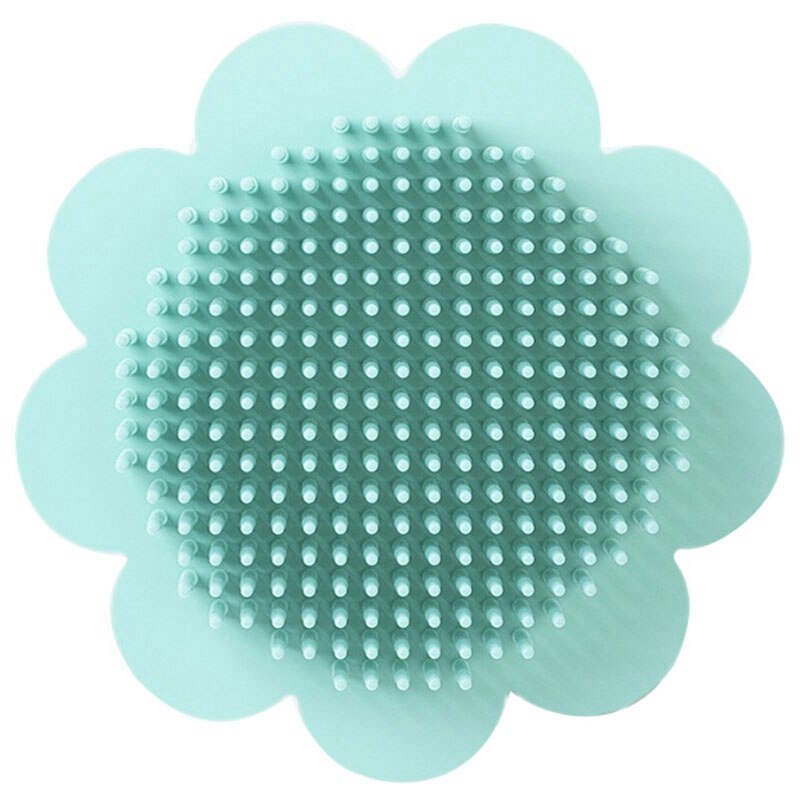 Cepillo de silicona para bebé, cepillo LIMPIADOR EXFOLIANTE para ducha, cuidado del baño, herramientas domésticas para masaje del cuero cabelludo: Green