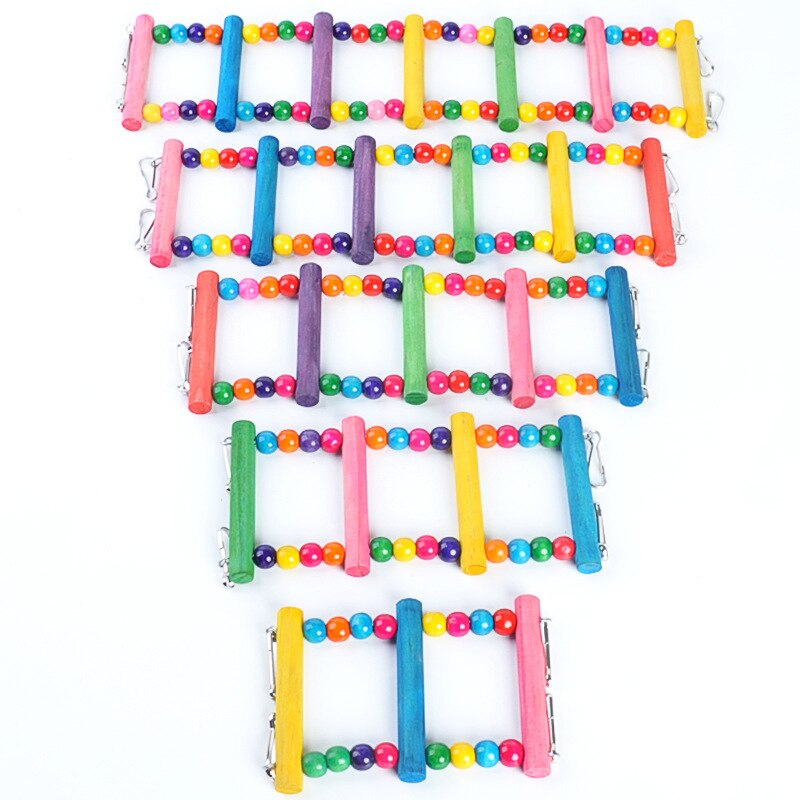 3 Kinds Of Parrot Toys, Bird Swing Toy Colorful Chewing Toys Hanging Swing Bell Pet Simulation Bird Nest Ladder Toys Bird Toys